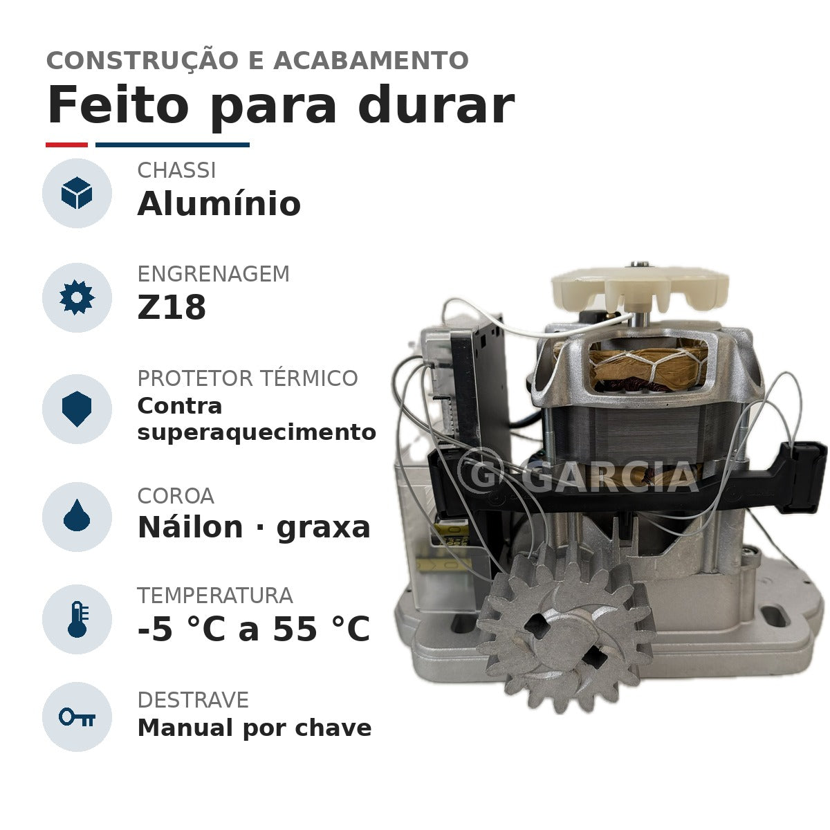 Kit Motor de Portão Deslizante Garen KDZ TSI FIT 1/3 HP – Bivolt – 2 Controles Remoto