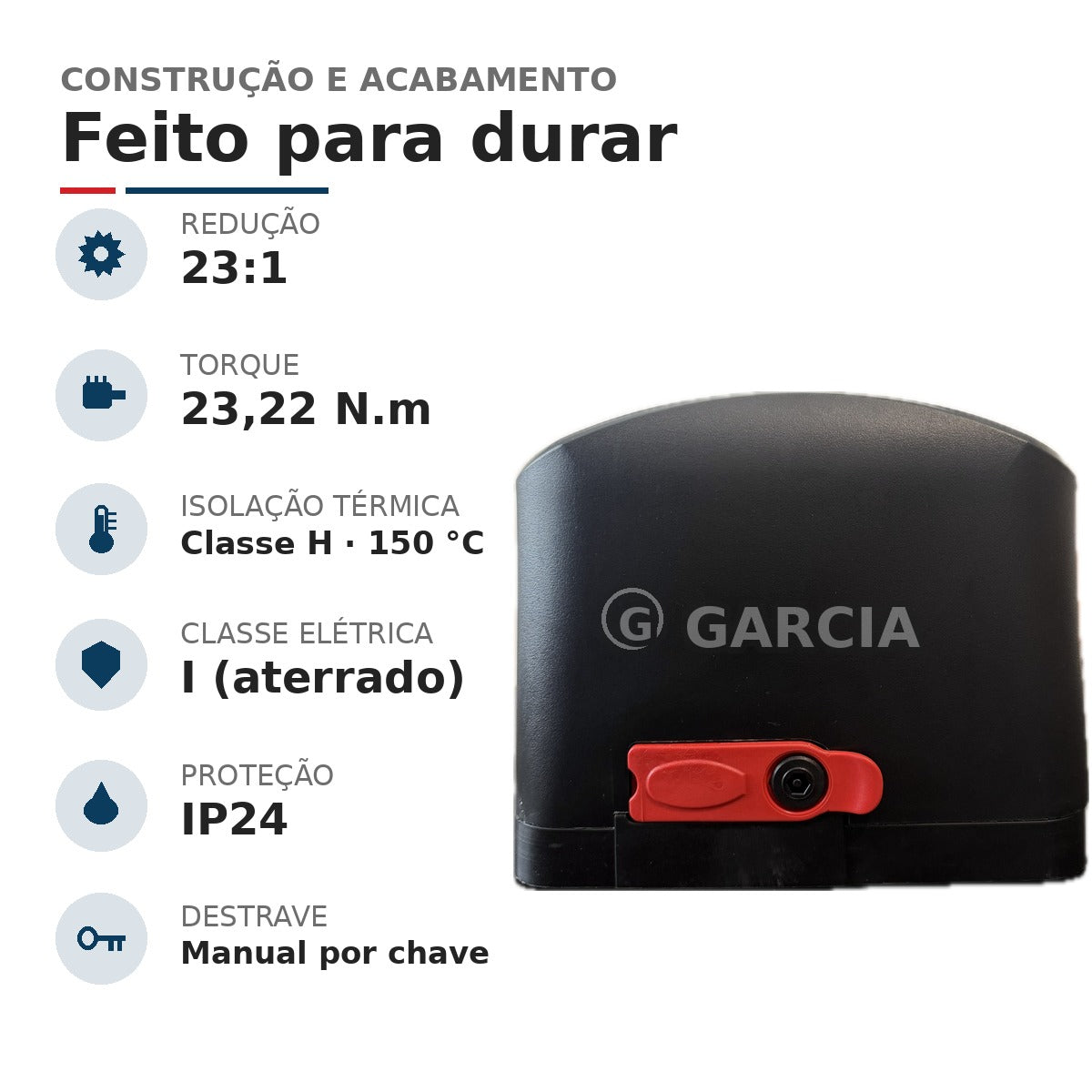 Kit Motor de Portão Deslizante Garen DZ Full 1/4 HP 400kg – 2 Controles Remoto