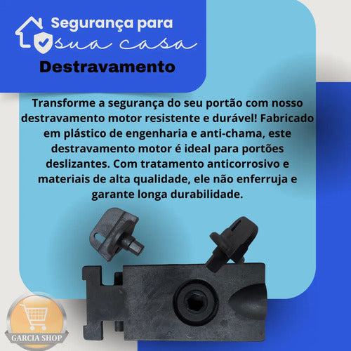 Kit Motor de Portão Deslizante Garen 1/4 HP 400kg – 2 Controles Remoto