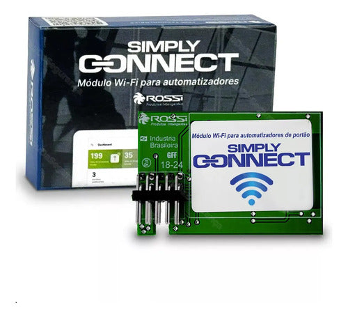 Kit Motor de Portão Deslizante Rossi Atto Nitro Wi-Fi 400kg 3m – Bivolt 127V/220V