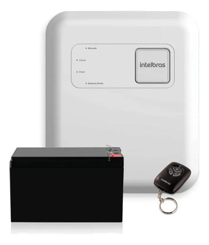 Kit Cerca Elétrica Intelbras 60m Central ELC 5001 Haste Estrela